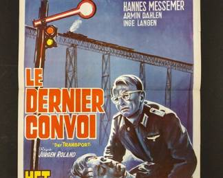 HALF SHEET MOVIE POSTER HET LAATSTE KONVOOI WITH JURGEN ROLAND