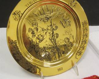 VENETO FLAIR GOLD PLATED PLATE