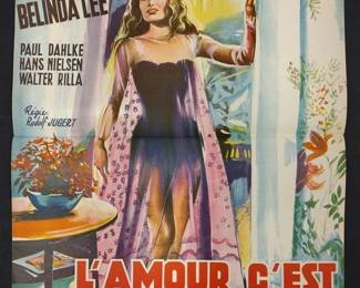 HALF SHEET MOVIE POSTER l'amour c'est mon metier