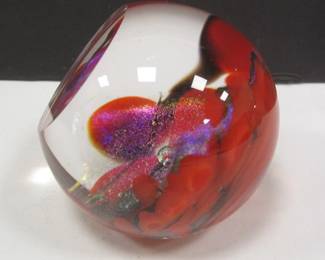 ART GLASS PAPERWEIGHT