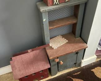 . . . birdhouse and mini dresser
