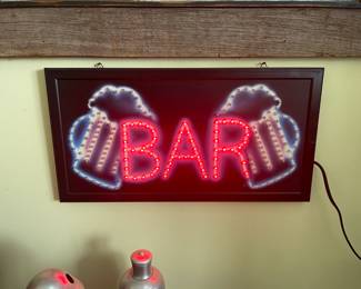 . . . light-up bar sign