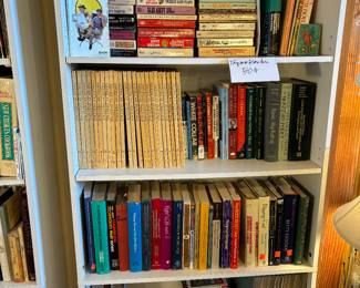 All paperback books are $.50 each hardcover $1 apiece