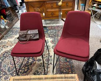 Burgundy Chairs $10 apiece 