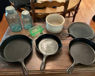 LODGE, WAGNER, GRISWOLD CAST IRON.  