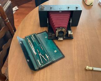 ANTIQUE CRAMERA AND DRAFTSMAN SET