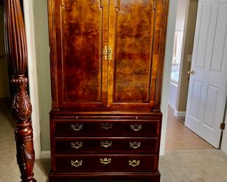 Aston Court by Henredon Banded Burled Armoire 