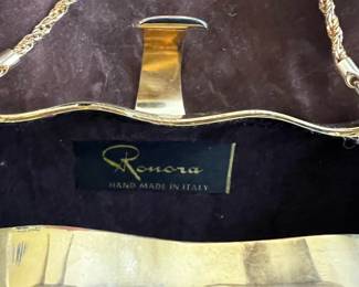 RONORA BRASS PURSE MADE IN ITALY 