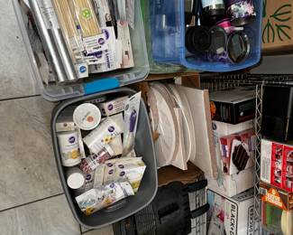 Bakers dream! Tons of kitchen items in boxes and more!