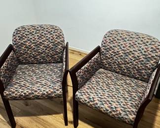 Two chairs - Great for a waiting room office 