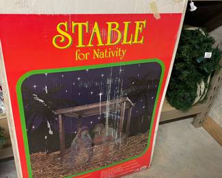 Stable for the baby Jesus