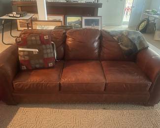 Leather couch 