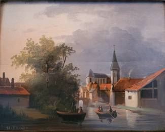 Fine vintage original oil