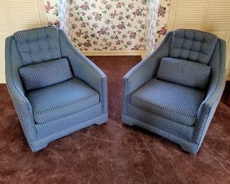 Pair of 1960's club chairs