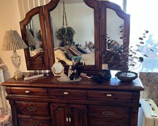 This mirrored dresser could be yours for the right price!