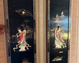These two Asian wall panels are in excellent condition and would really compliment your decor.