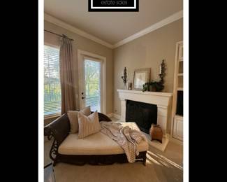 antique wicker chaise