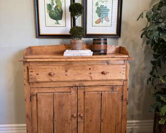 antique Irish pine cabinet