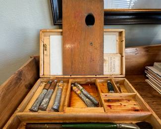 antique artists box