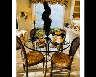 dining chairs caned & rush seats