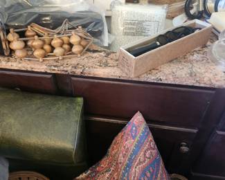 Personal car, decorative pillows