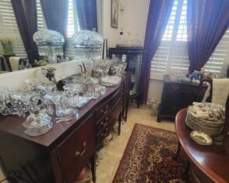 Dining Room View - Cut glass 