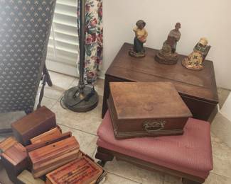 wooden boxes, humidors, jewelry boxes