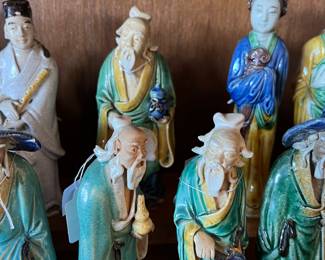 Huge Collection of vintage Chinese Mudmen Figurines