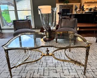 Maitland Smith Massive Brass "Venice" Coffee Table