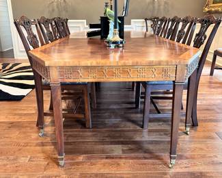 Henderdon Ralph Lauren, Dining Table and 14 Chairs 