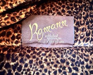 Cheetah Wingback Chair