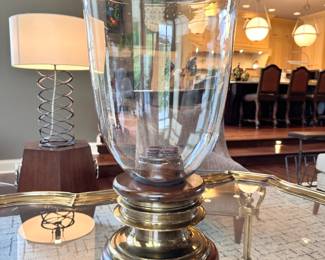 Hand Blown Hurricane Planter