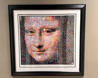 Neil Farkas signed Mona Lisa stereograph