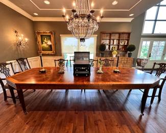 Henderdon Ralph Lauren, Dining Table and 14 Chairs 