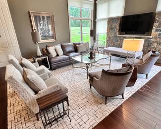 Living Room with Ambella Home collection, Walter E. Smithe, Uttermost, Maitland Smith And more