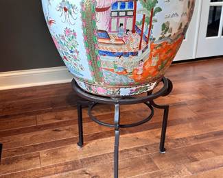 Rose Medallion Fish Bowl 