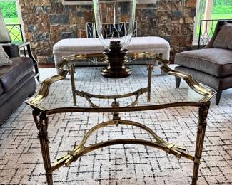 Maitland Smith Massive Brass "Venice" Coffee Table