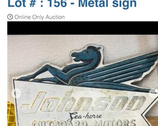 Vintage metal sign