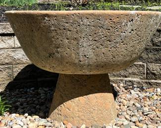 IT'S HEAVY (PROFESSIONAL MOVER RECOMMENDED-IN OTHER WORDS, WE WON'T MOVE IT) BUT ONCE YOU GET IT WHERE YOU WANT IT, YOU'LL HAVE SOMETHING UNIQUE AND WONDERFUL!