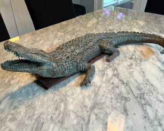 Bronze alligator