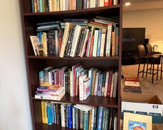 BOOKSHELVES AND BOOKS