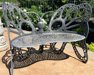 ORNATE GARDEN BENCH