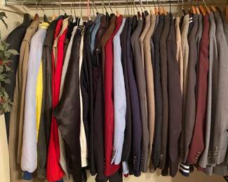 Mens Jackets, sizes 44 R, Med to Large, Red Head, Suede Stafford, Eddie Bauer, Suits and Tweeds