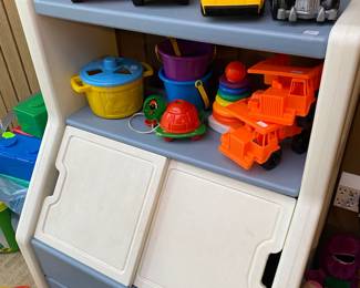 Lil Tike Cabinet and toys
