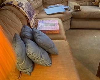 Large sectional Sleeper Queen and recliners