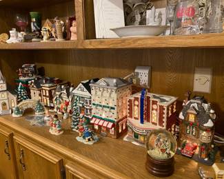 Christmas Village set by Department 50, Village Square, Russ Berries Co., Yuletide