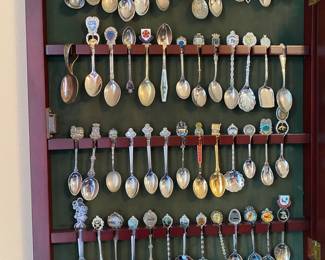 Large Souvenir spoon collection from USA and around the World