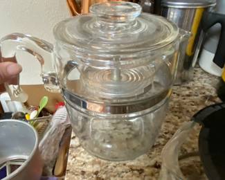 Vintage Glass Coffee Percolator