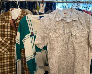 Mens dress shirts and pants, from 1632, 15.532, Staffor, Wrangler, Livie