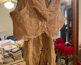 Victorian lace sleeves and collar